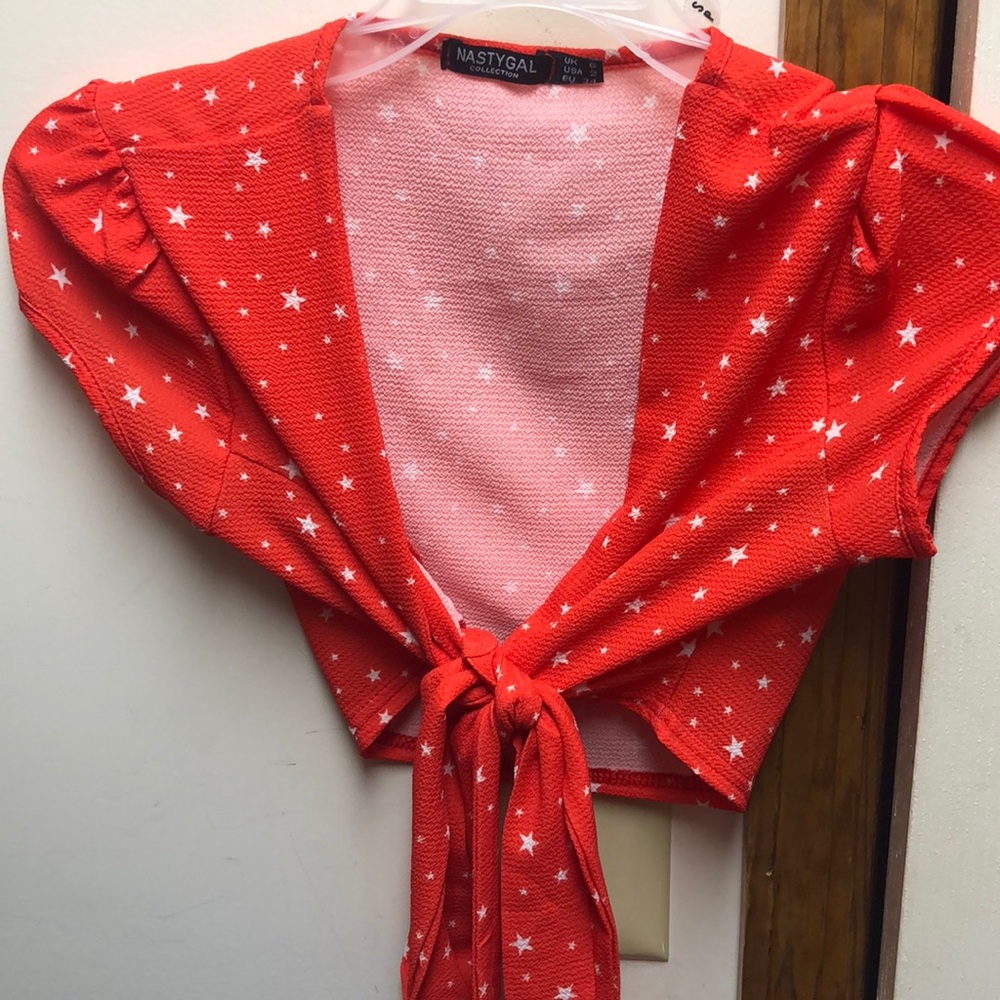 Nasty Gal wrap top
